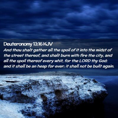 Deuteronomy 13:16 KJV Free Bible Images