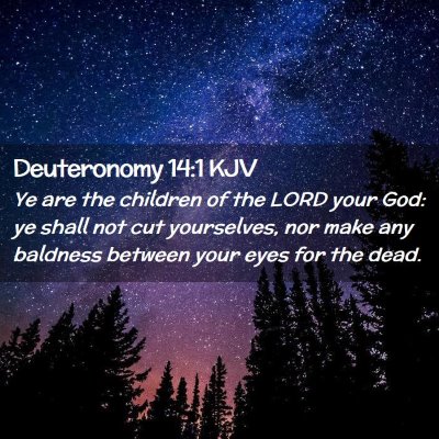 Deuteronomy 14:1 KJV Free Bible Images