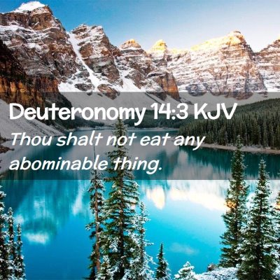 Deuteronomy 14:3 KJV Free Bible Images