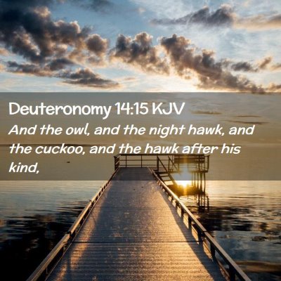 Deuteronomy 14:15 KJV Free Bible Images