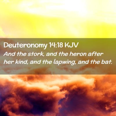 Deuteronomy 14:18 KJV Free Bible Images