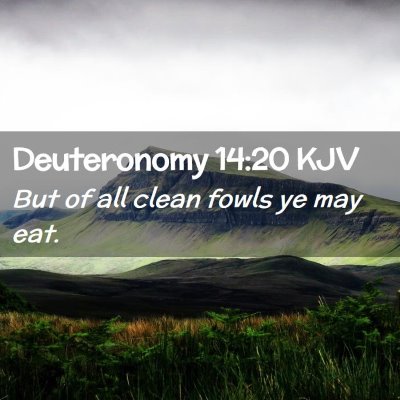 Deuteronomy 14:20 KJV Free Bible Images