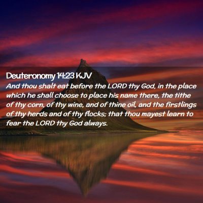 Deuteronomy 14:23 KJV Free Bible Images