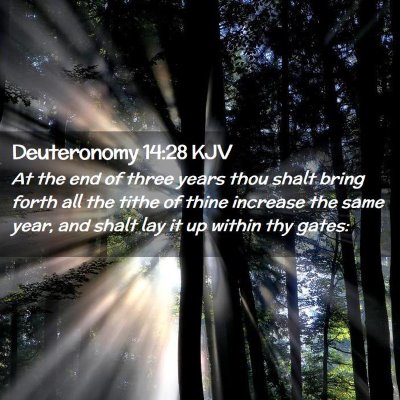 Deuteronomy 14:28 KJV Free Bible Images