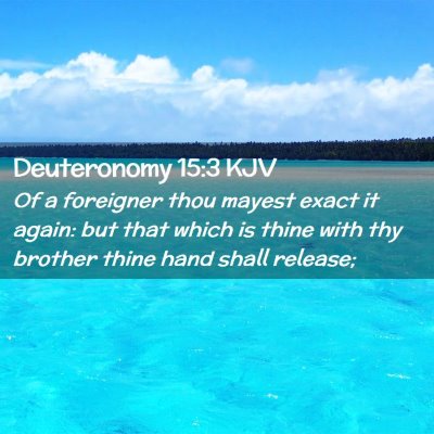 Deuteronomy 15:3 KJV Free Bible Images