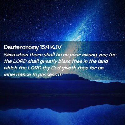 Deuteronomy 15:4 KJV Free Bible Images