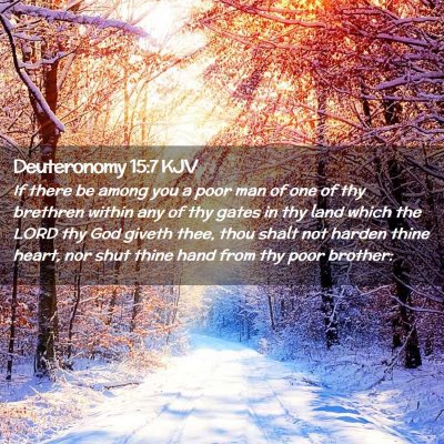 Deuteronomy 15:7 KJV Free Bible Images