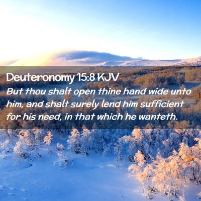 Deuteronomy 15:8 KJV Free Bible Images