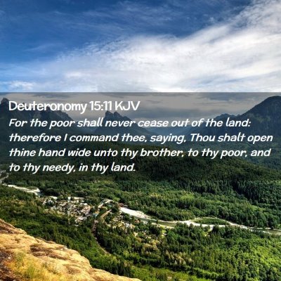 Deuteronomy 15:11 KJV Free Bible Images