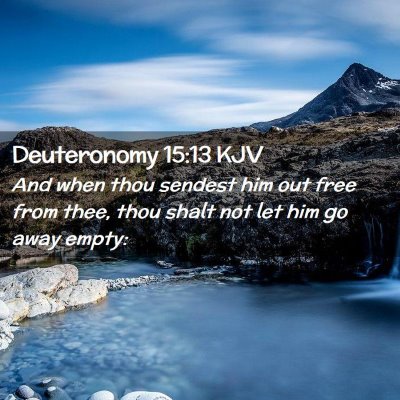 Deuteronomy 15:13 KJV Free Bible Images