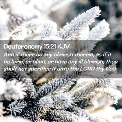 Deuteronomy 15:21 KJV Free Bible Images