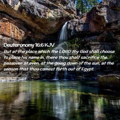 Deuteronomy 16:6 KJV Free Bible Images