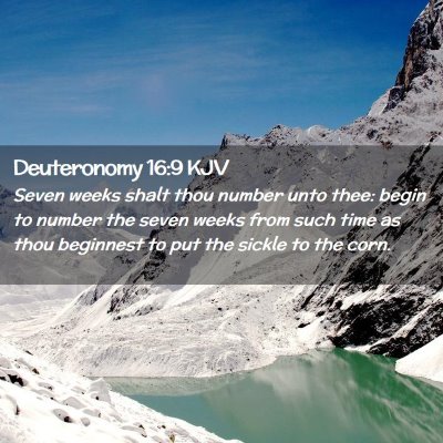 Deuteronomy 16:9 KJV Free Bible Images