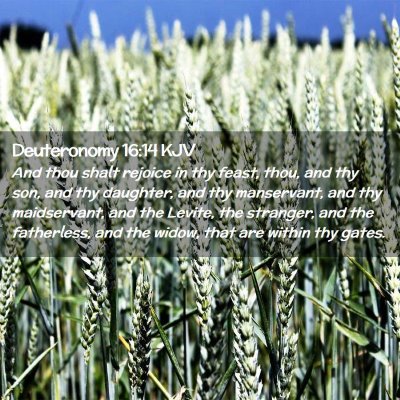 Deuteronomy 16:14 KJV Free Bible Images