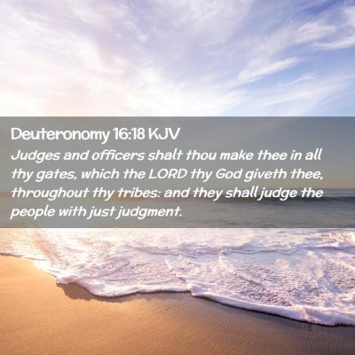 Deuteronomy 16:18 KJV Free Bible Images