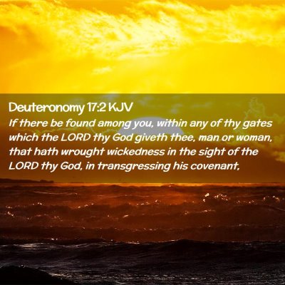 Deuteronomy 17:2 KJV Free Bible Images