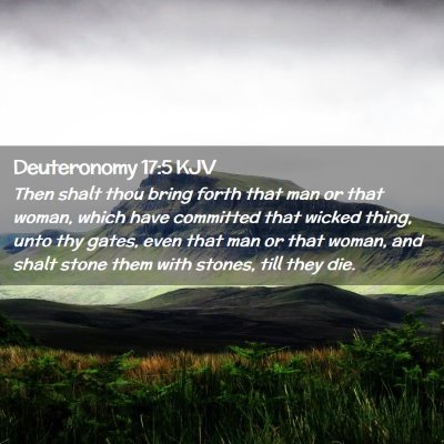 Deuteronomy 17:5 KJV Free Bible Images