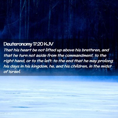 Deuteronomy 17:20 KJV Free Bible Images