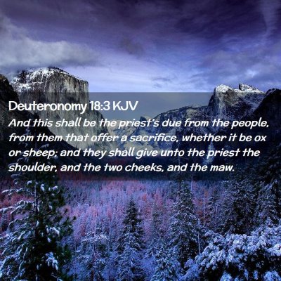 Deuteronomy 18:3 KJV Free Bible Images