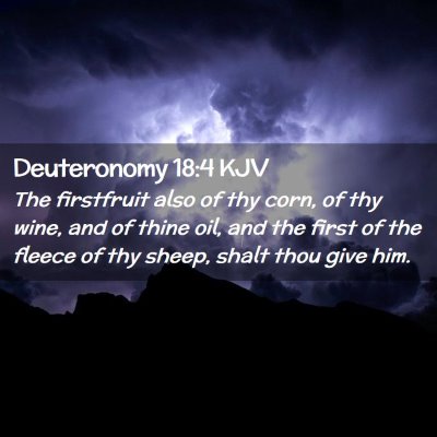 Deuteronomy 18:4 KJV Free Bible Images