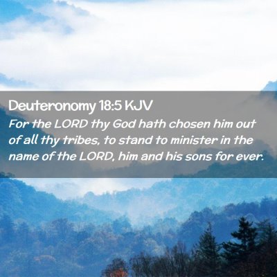 Deuteronomy 18:5 KJV Free Bible Images