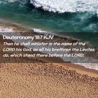 Deuteronomy 18:7 KJV Free Bible Images