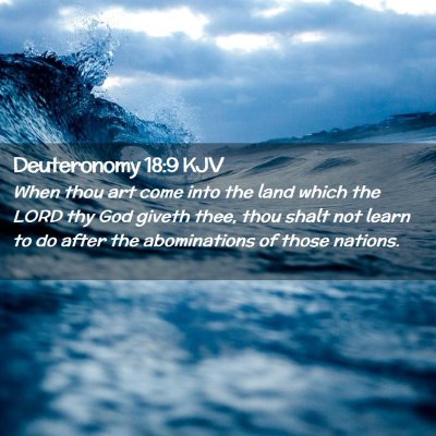 Deuteronomy 18:9 KJV Free Bible Images