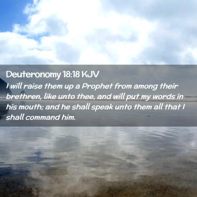 Deuteronomy 18:18 KJV Free Bible Images