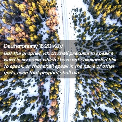 Deuteronomy 18:20 KJV Free Bible Images