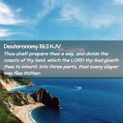 Deuteronomy 19:3 KJV Free Bible Images