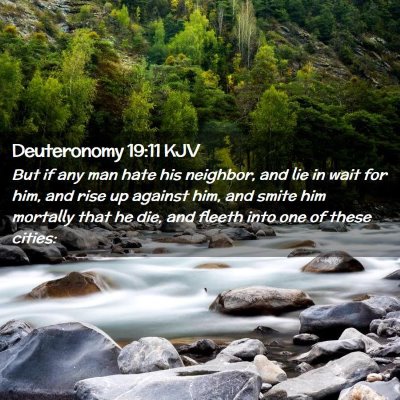 Deuteronomy 19:11 KJV Free Bible Images