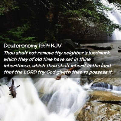 Deuteronomy 19:14 KJV Free Bible Images