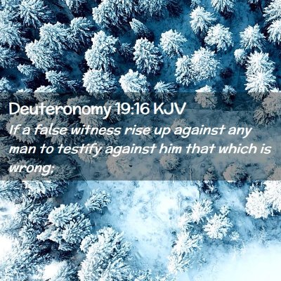 Deuteronomy 19:16 KJV Free Bible Images