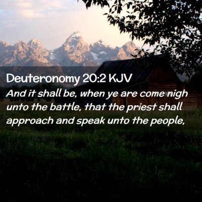 Deuteronomy 20:2 KJV Free Bible Images