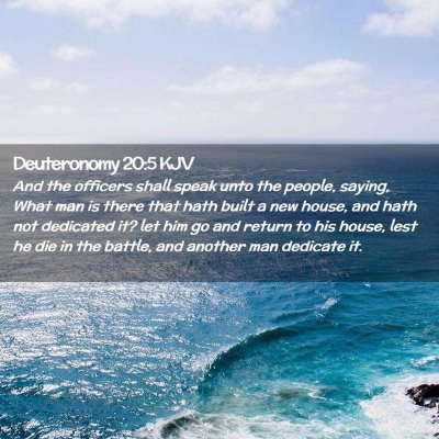 Deuteronomy 20:5 KJV Free Bible Images