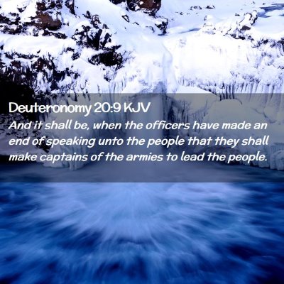 Deuteronomy 20:9 KJV Free Bible Images