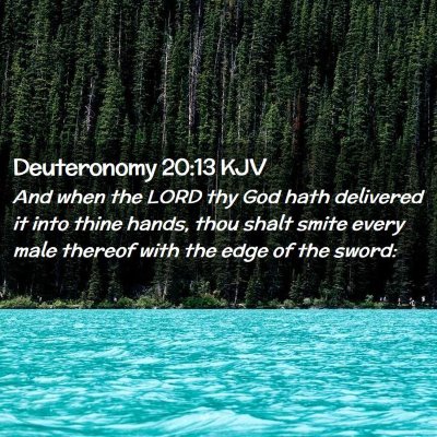 Deuteronomy 20:13 KJV Free Bible Images