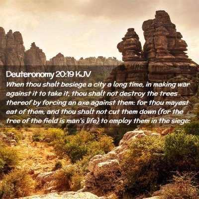 Deuteronomy 20:19 KJV Free Bible Images