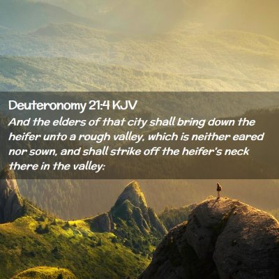 Deuteronomy 21:4 KJV Free Bible Images