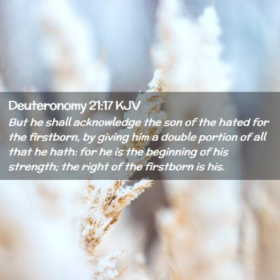 Deuteronomy 21:17 KJV Free Bible Images