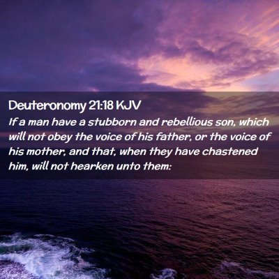 Deuteronomy 21:18 KJV Free Bible Images