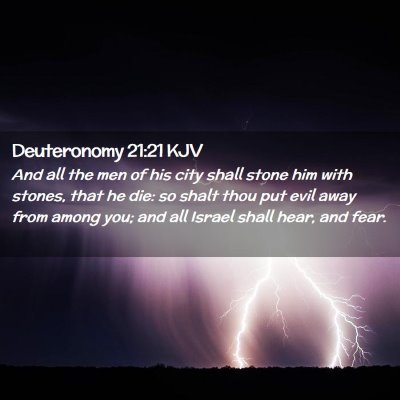 Deuteronomy 21:21 KJV Free Bible Images