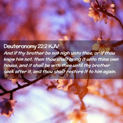 Deuteronomy 22:2 KJV Free Bible Images