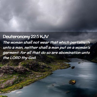 Deuteronomy 22:5 KJV Free Bible Images