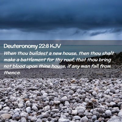 Deuteronomy 22:8 KJV Free Bible Images