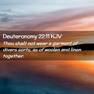 Deuteronomy 22:11 KJV Free Bible Images