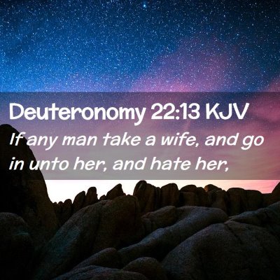 Deuteronomy 22:13 KJV Free Bible Images