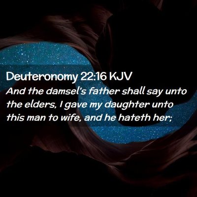 Deuteronomy 22:16 KJV Free Bible Images