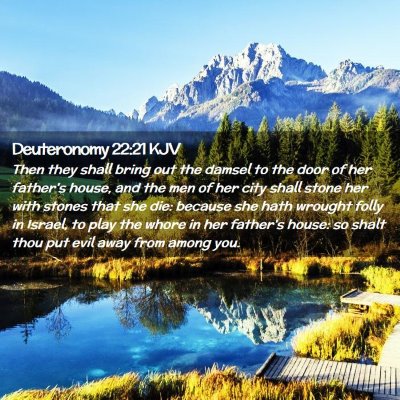 Deuteronomy 22:21 KJV Free Bible Images