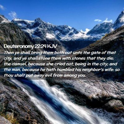 Deuteronomy 22:24 KJV Free Bible Images